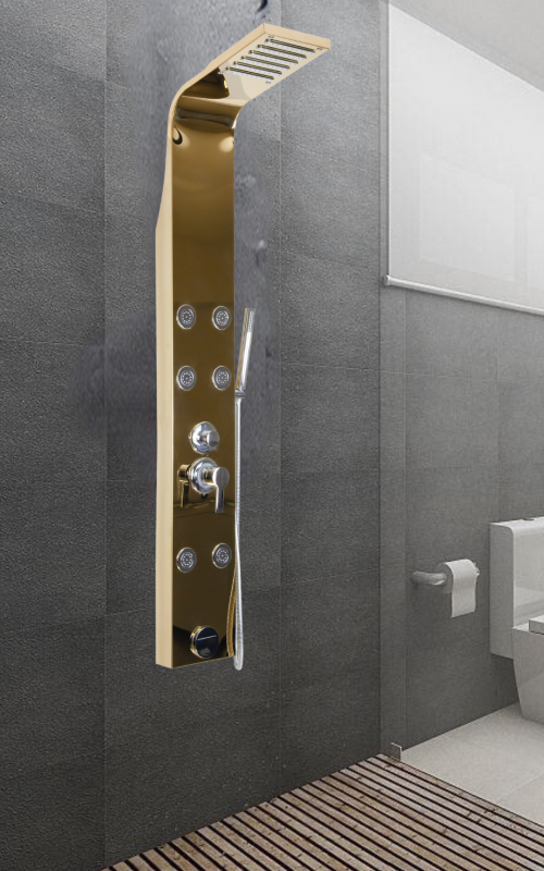 MS-08TG SAM TOSCANA YUVARLAK JETLİ  GOLD DUŞ PANELİ