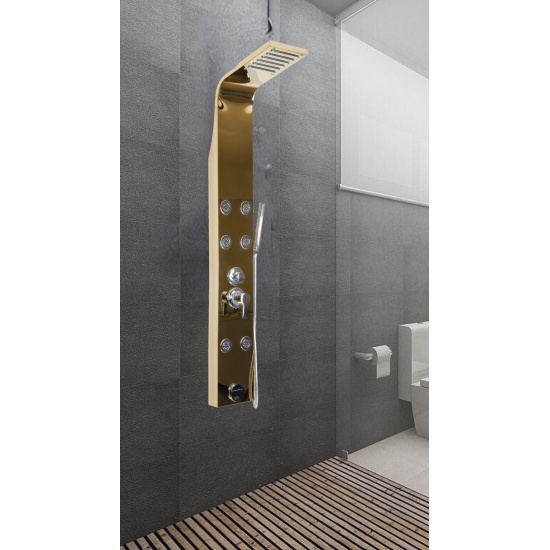 MS-08TG SAM TOSCANA YUVARLAK JETLİ  GOLD DUŞ PANELİ