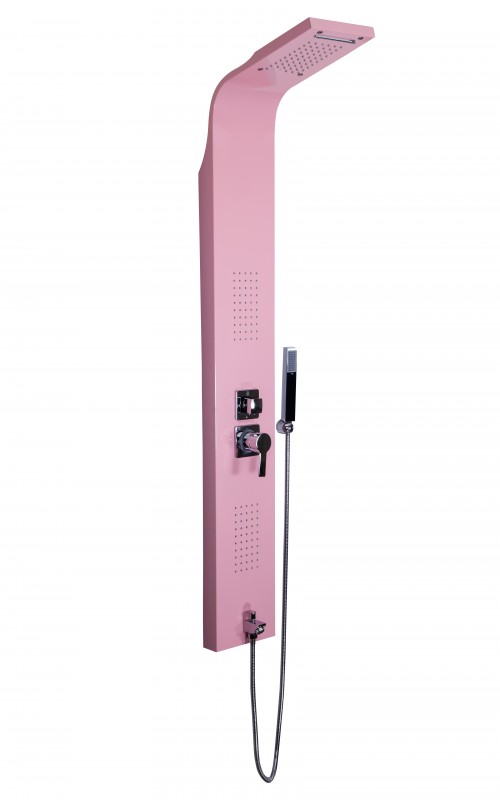 MS-04AP SAM ARAS PEMBE ŞELALELİ DUŞ PANELİ