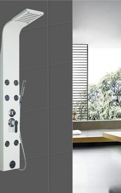 MS-08TB SAM TOSCANA BEYAZ YUVARLAK  DUŞ PANELİ