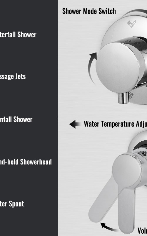 MS-08TB SAM TOSCANA BEYAZ YUVARLAK  DUŞ PANELİ